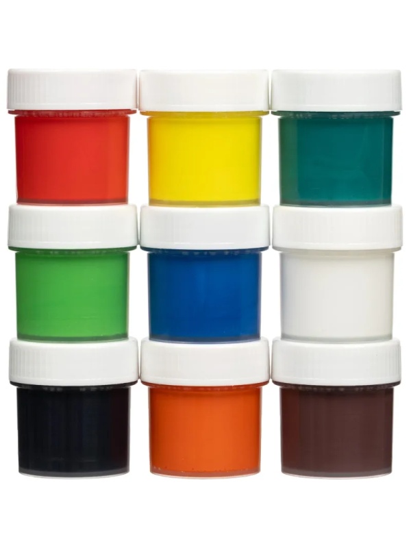 Краски акриловые КЛАССИКА, 9 цв. по 20 мл Акрк-002 набор