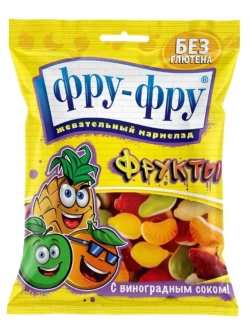 Мармелад жевательный Фру-Фру фрукты, 80гx12шт/уп, FF-25-11