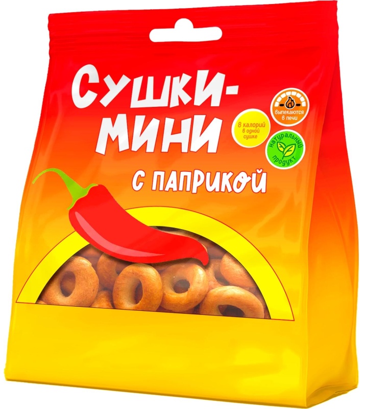 Сушки мини Невская Сушка с паприкой, 130г