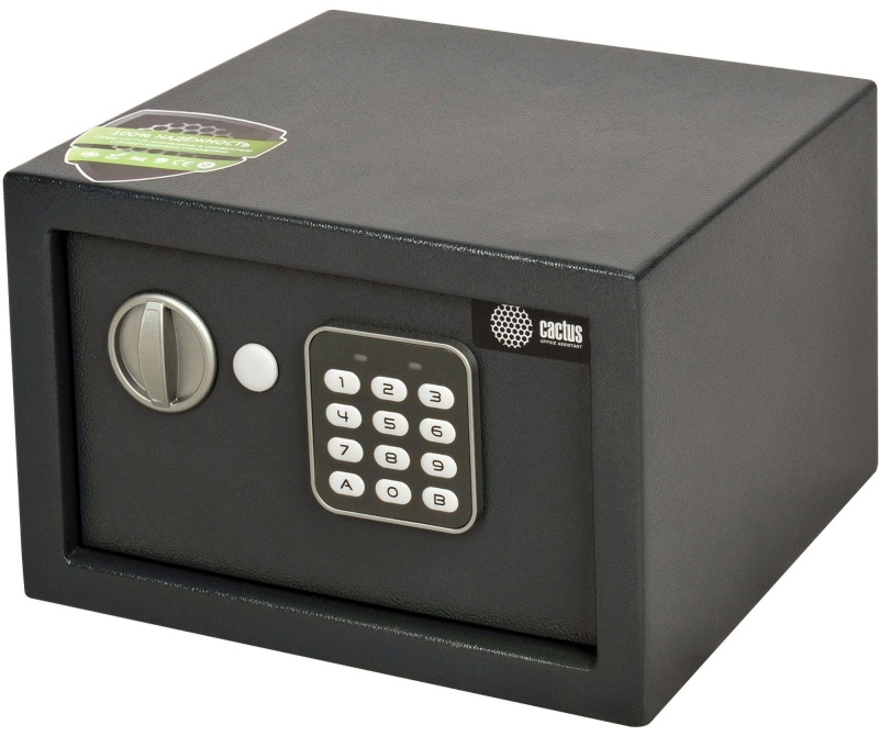 Сейф мебельный Cactus CS-SF-E18 черн,взломостойкий, э.замок, 200x280x250