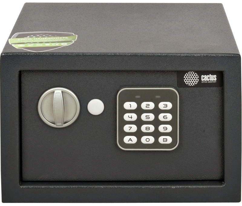 Сейф мебельный Cactus CS-SF-E18 черн,взломостойкий, э.замок, 200x280x250