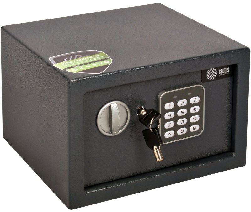 Сейф мебельный Cactus CS-SF-E18 черн,взломостойкий, э.замок, 200x280x250