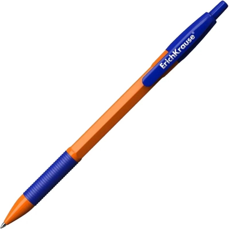 Ручка шариковая автомат. ErichKrause R-301,  дш.0,7, цв.черн. синий, 46762