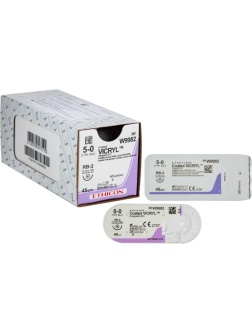 Шовный материал ВИКРИЛ 5/0 45см,кол.13мм н/окр. W9982 12 шт./уп.