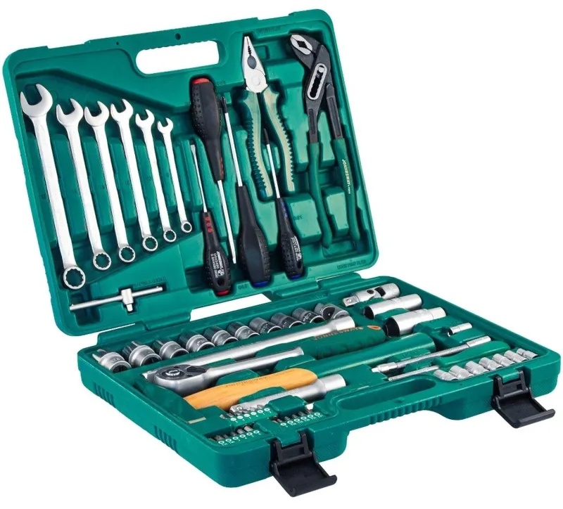 Набор инструмента 1/4, 1/2DR, 60 предметов Jonnesway S04H52460S