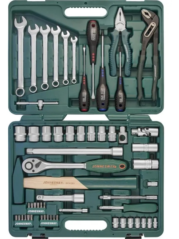 Набор инструмента 1/4, 1/2DR, 60 предметов Jonnesway S04H52460S