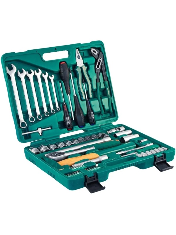 Набор инструмента 1/4, 1/2DR, 60 предметов Jonnesway S04H52460S