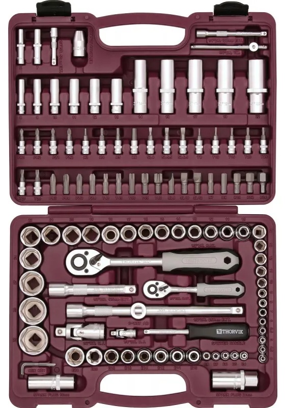 Набор инструмента универсальный 1/4, 1/2DR, 108 предметов TS108