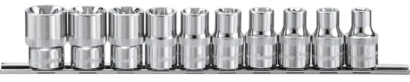 Набор головок торцевых 1/2DR,внешний TORX,E8-E24,10 предм.912610