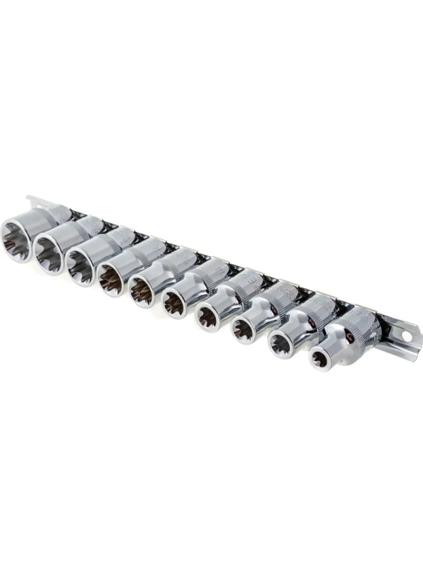 Набор головок торцевых 1/2DR,внешний TORX,E8-E24,10 предм.912610