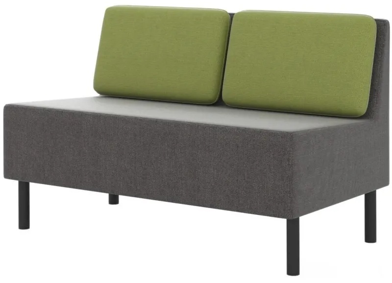 Модуль прямой 0MX_ТF_М27 Select 2-М, ткань рогожка серый/зеленый