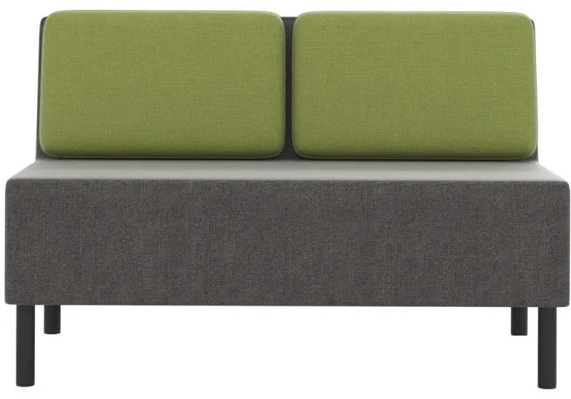 Модуль прямой 0MX_ТF_М27 Select 2-М, ткань рогожка серый/зеленый