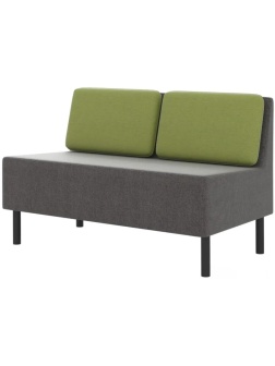 Модуль прямой 0MX_ТF_М27 Select 2-М, ткань рогожка серый/зеленый