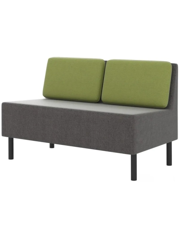 Модуль прямой 0MX_ТF_М27 Select 2-М, ткань рогожка серый/зеленый