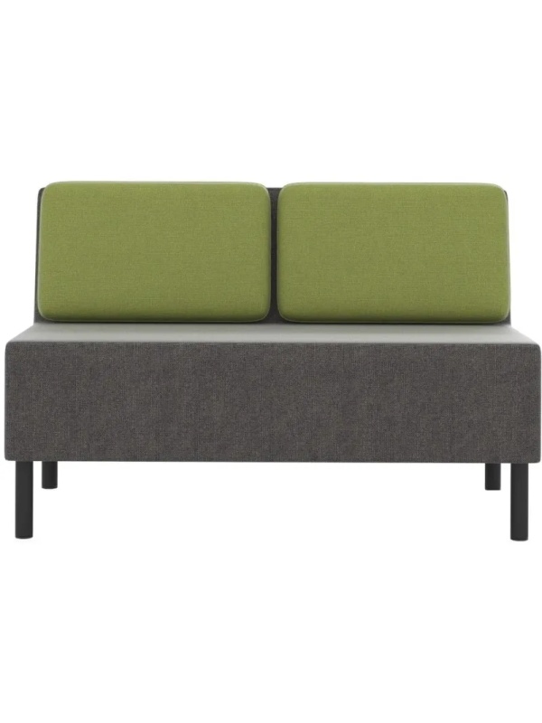 Модуль прямой 0MX_ТF_М27 Select 2-М, ткань рогожка серый/зеленый