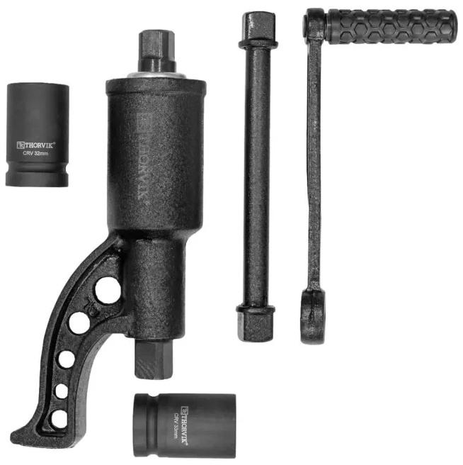 Гайковерт ручной механический 1DR и головки торц 1DR 32 мм, 33 мм, LSW2