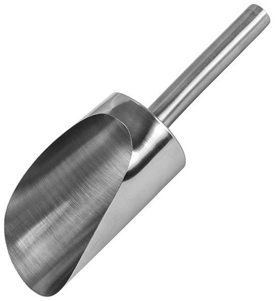 Стальной совок для муки «Проотель» (объем 350 мл.)