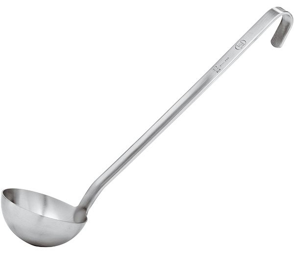 Половник;сталь нерж.;120мл;D=80,H=35,L=420мм;металлич.