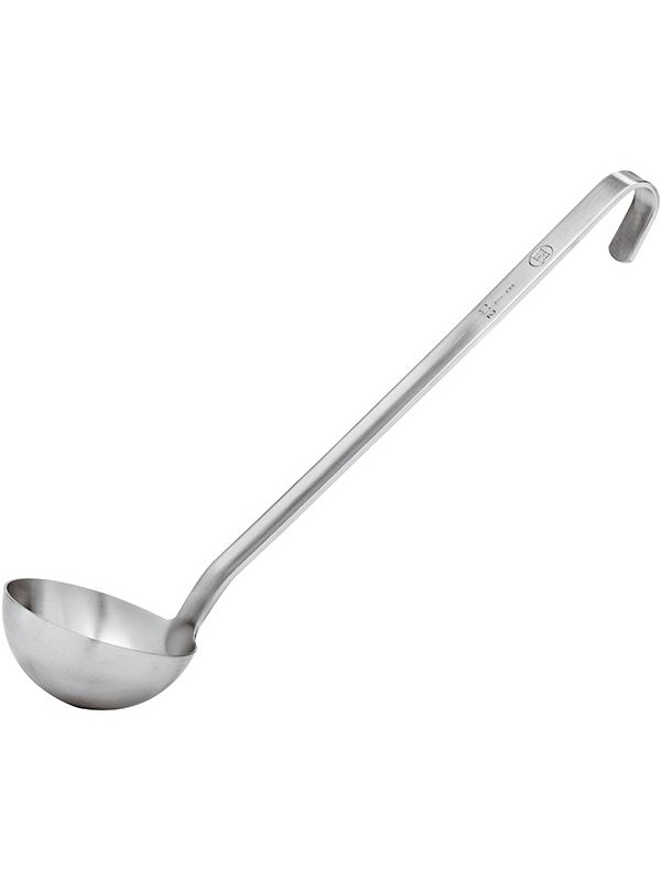 Половник;сталь нерж.;120мл;D=80,H=35,L=420мм;металлич.