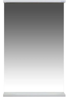 Зеркало TZ_Бора-бора 50 с полкой, белое