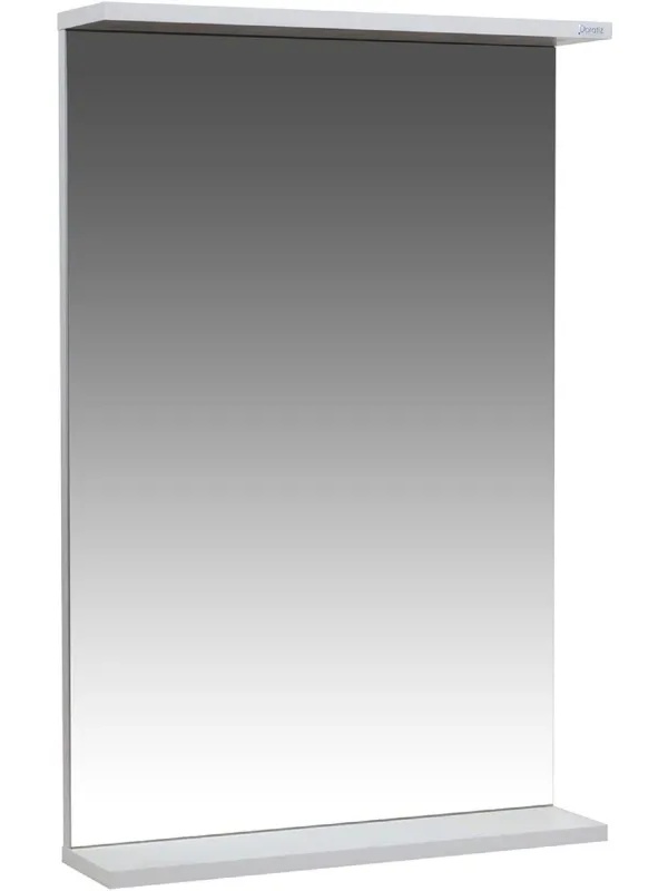 Зеркало TZ_Бора-бора 50 с полкой, белое