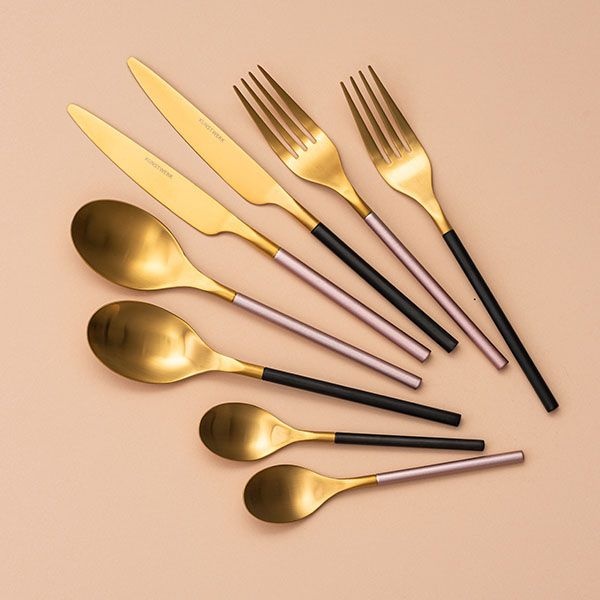 Чайная ложка «Дистрикт Блэк Голд Мэтт» - 14,5 см.