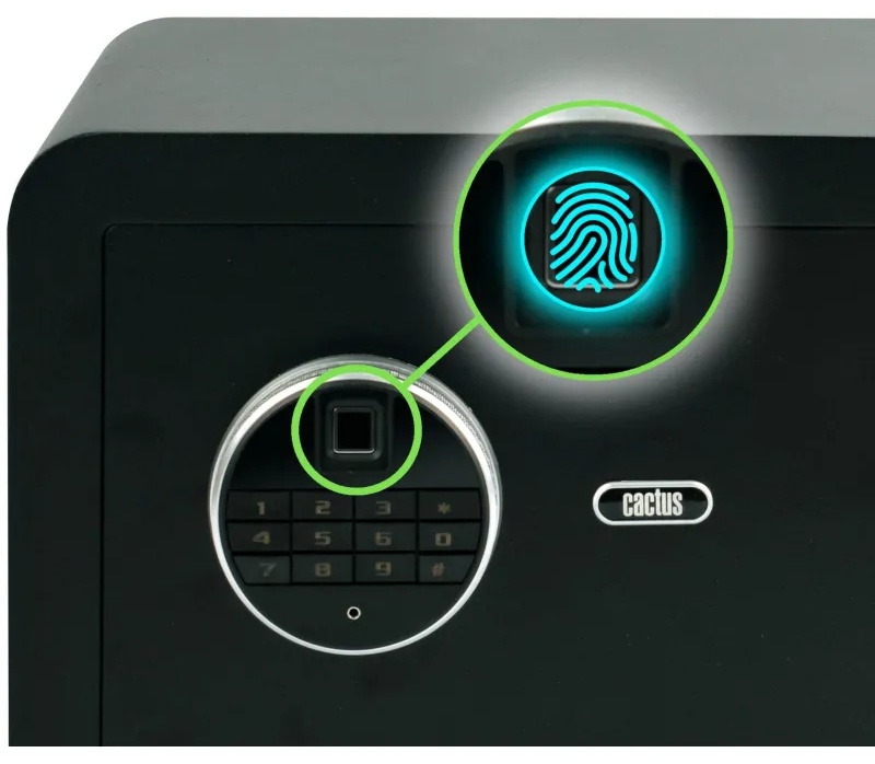 Сейф мебельный Cactus CS-SF-F25 черн,взломостойкий, э.замок, 250х350х300