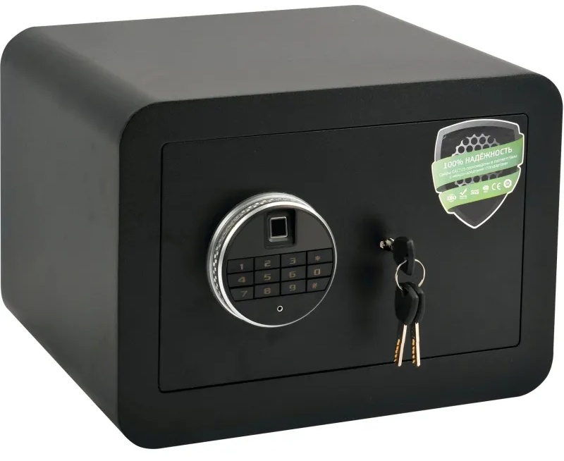 Сейф мебельный Cactus CS-SF-F25 черн,взломостойкий, э.замок, 250х350х300