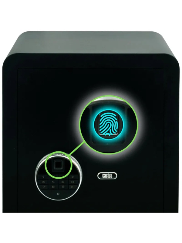 Сейф мебельный Cactus CS-SF-F50 черн,взломостойкий, э.замок, 500х350х350