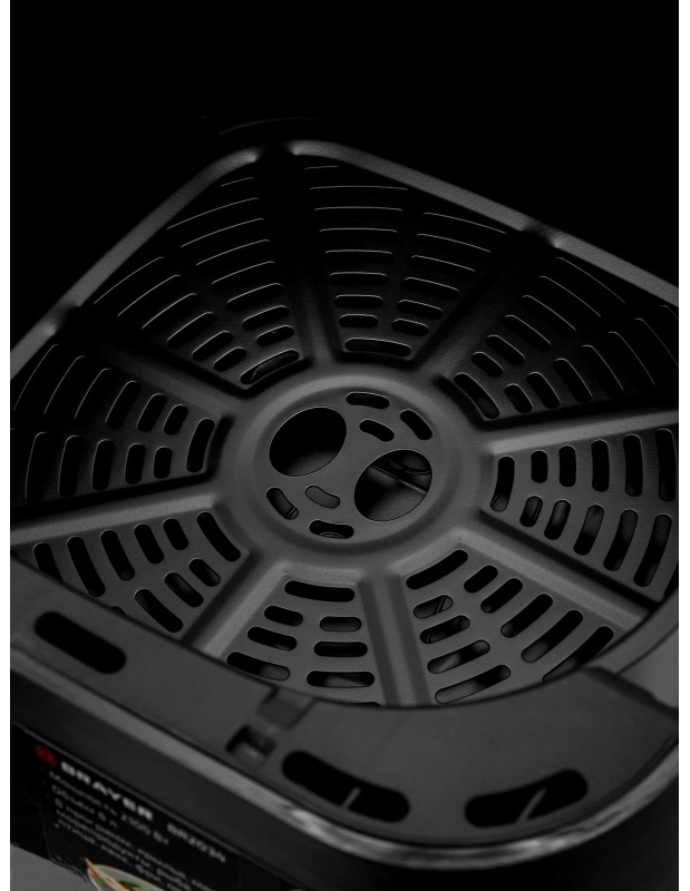 Аэрогриль BRAYER 2033BR,1350 Вт,6л,t.200С,съем.реш.таймер,LCD-дисп,8 прогр