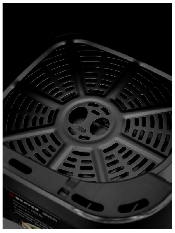 Аэрогриль BRAYER 2033BR,1350 Вт,6л,t.200С,съем.реш.таймер,LCD-дисп,8 прогр