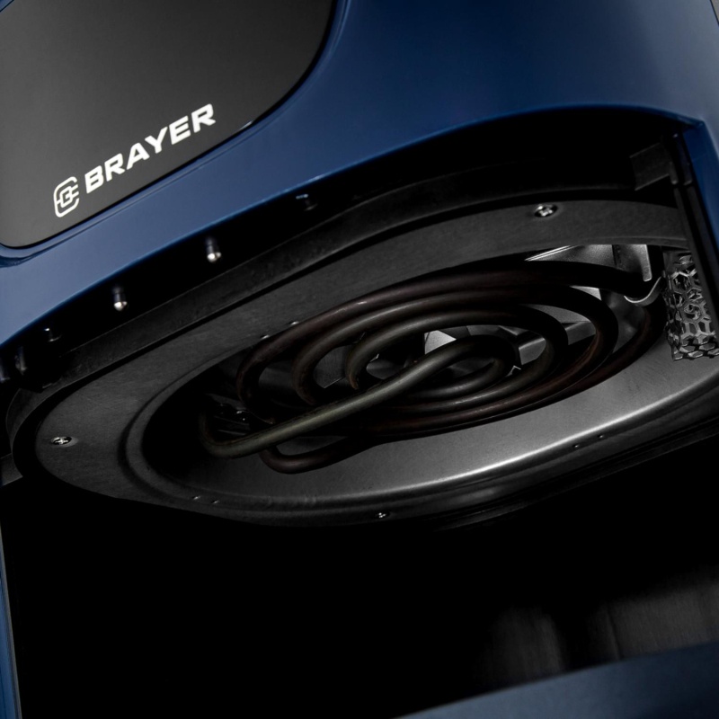 Аэрогриль BRAYER 2036BR,1500 Вт,5л, t.200С,съем.реш,таймер,LCD-дисп,7 прогр