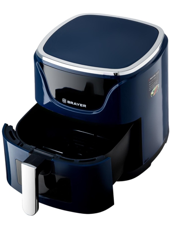 Аэрогриль BRAYER 2036BR,1500 Вт,5л, t.200С,съем.реш,таймер,LCD-дисп,7 прогр