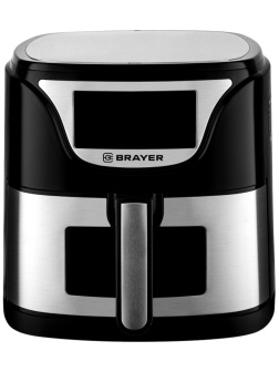 Аэрогриль BRAYER 2037BR,1500Вт,5л,t.200С,съем.реш,таймер,LCD-дисп,7 прогр
