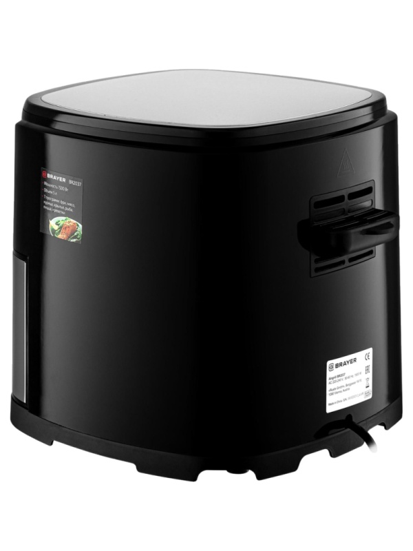 Аэрогриль BRAYER 2037BR,1500Вт,5л,t.200С,съем.реш,таймер,LCD-дисп,7 прогр