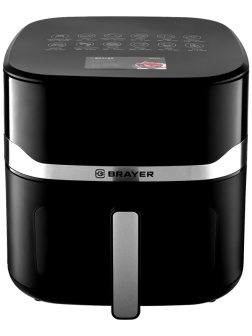 Аэрогриль BRAYER 2040BR,1800Вт,10л,t.200С,съем.реш,таймер,LCD-дисп,12прогр