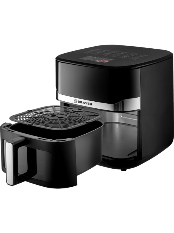 Аэрогриль BRAYER 2040BR,1800Вт,10л,t.200С,съем.реш,таймер,LCD-дисп,12прогр