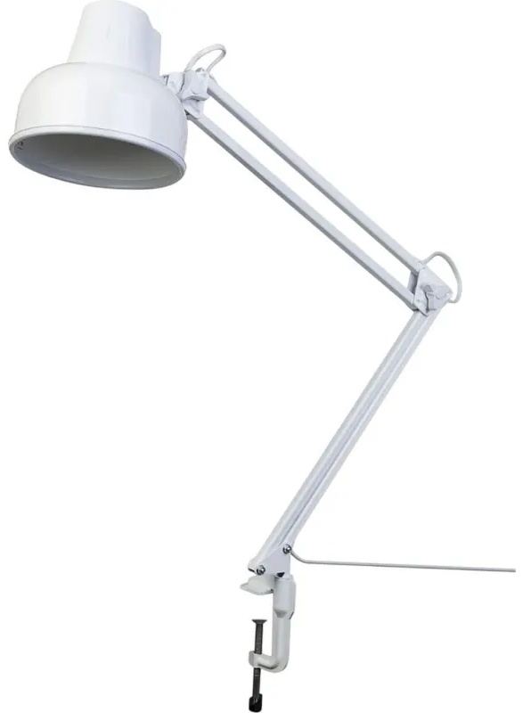 Светильник настольный Трансвит 'Бета' МС, Е27, 60Вт, на мет. струб. Белый