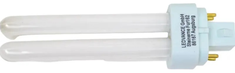 Лампа люминесцентная DULUX D/E 13W/21-840 G24q-1 х.бел.4000К 870lm 10шт/уп