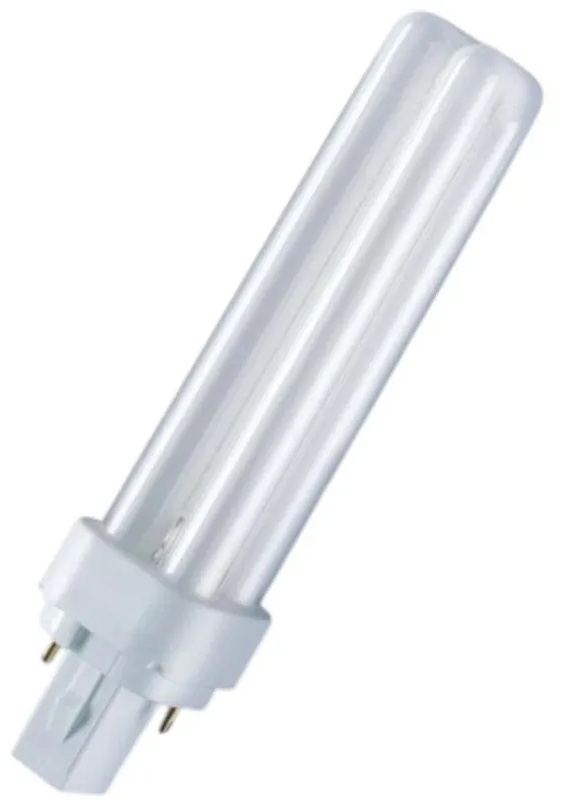 Лампа люминесцентная DULUX D/E 13W/21-840 G24q-1 х.бел.4000К 870lm 10шт/уп