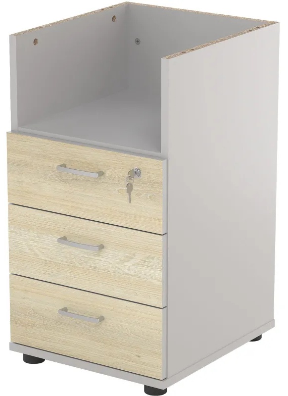 Тумба Easy St приставная 3 ящ. D 061.216_19490 светлый дуб/серый