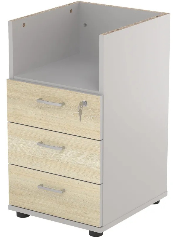 Тумба Easy St приставная 3 ящ. D 061.216_19490 светлый дуб/серый