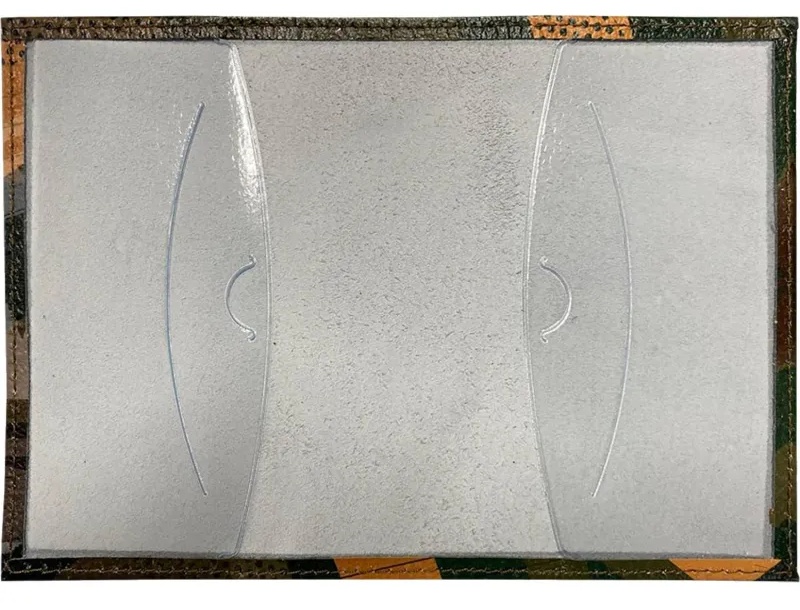 Обложка для паспорта из натуральной кожи,рисунок по коже Звезда, 1,2-117-0