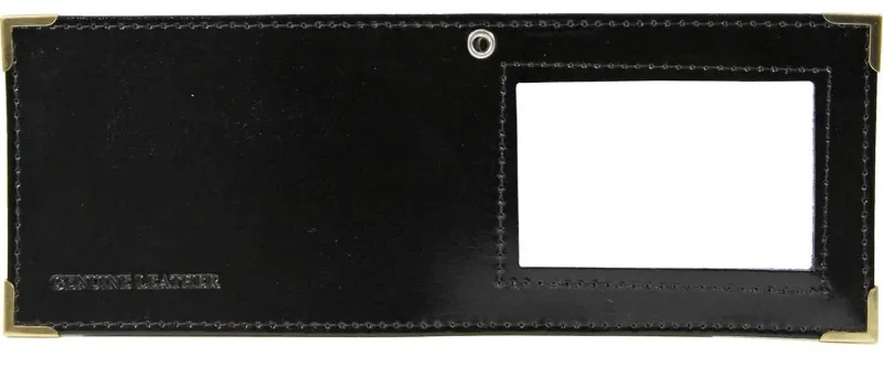 Обложка для удостоверения натур кож Шик,черн, с металл.люверсом, 2,70гр-211