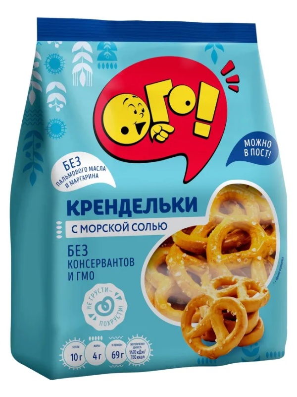 Крендельки ОГО! посольские с морской солью, 130г