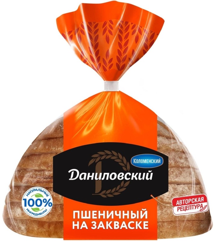 Хлеб Коломенский Даниловский пшеничный в нарезке 250г