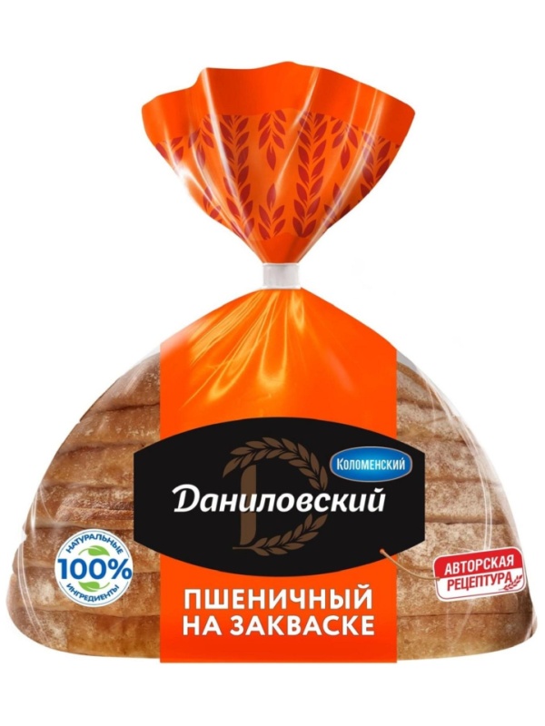 Хлеб Коломенский Даниловский пшеничный в нарезке 250г