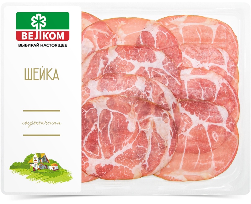 Шейка Велком с/к гзс нарезка 90г