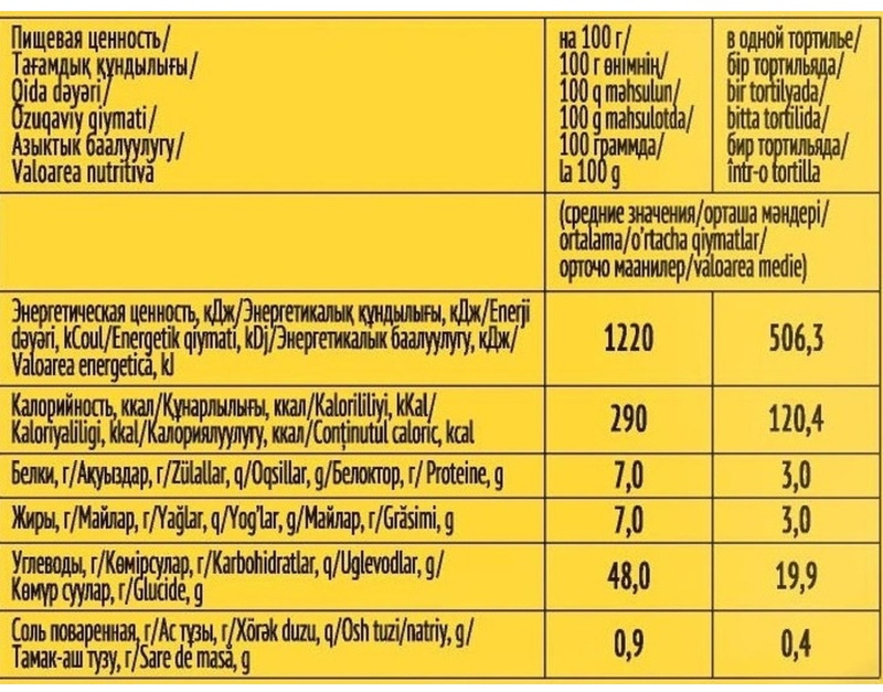 Лепешка MISSION Оригинальные, 6шт, 250г