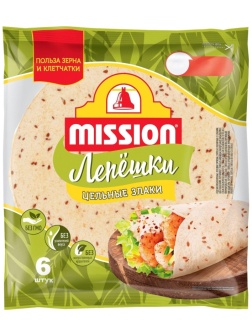 Лепешка MISSION Со злаками, 6шт, 250г